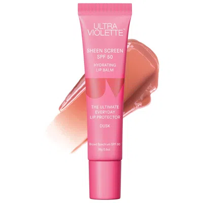 ULTRA VIOLETTE SHEEN SCREEN SPF 50 HYDRATING SUNSCREEN LIP BALM DUSK 0.5 OZ / 15 ML