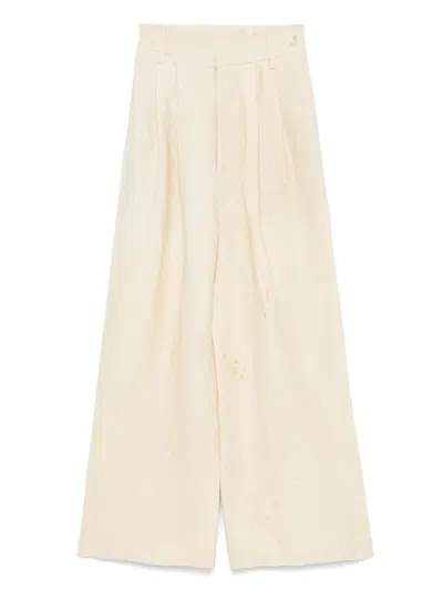 UMA WANG PLEAT-DETAILED TROUSERS