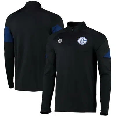 UMBRO SCHALKE FOOTBALL 04 HALF ZIP TRAINING TOP SWEATSHIRT UMBRO MENS