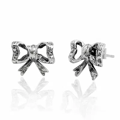 UNALOE STERLING SILVER RIBBON BOW EARRINGS – CHIC MINIMAL STYLE AND SYMBOL OF GRACE – UNALOE JEWELLERY FOR 