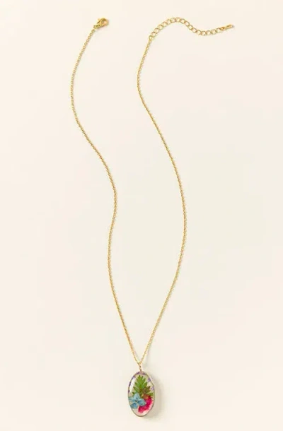 UNCOMMON GOODS UNCOMMON GOODS MOTHER AND DAUGHTER FLOWER PENDANT NECKLACE