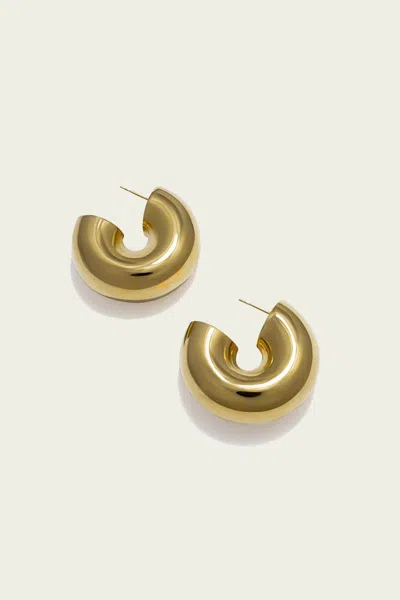 UNCOMMON MATTERS BEAM EARRINGS IN GOLD