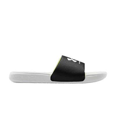 UNDER ARMOUR UNDER ARMOUR ANSA FIXED SLIDE GS 'WHITE BLACK'