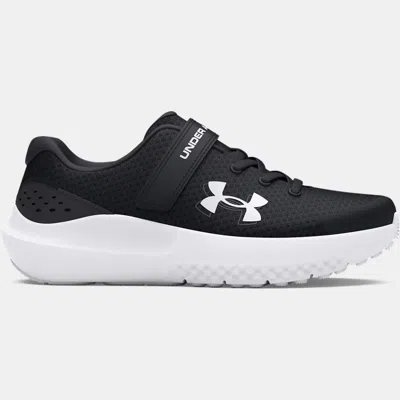 UNDER ARMOUR SURGE 4 AC BOYS' PRE-SCHOOL RUNNING SHOES BLACK