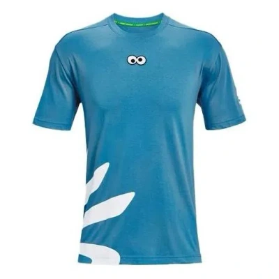 UNDER ARMOUR Under Armour Curry Cookie Monster T-shirt 'Blue White'