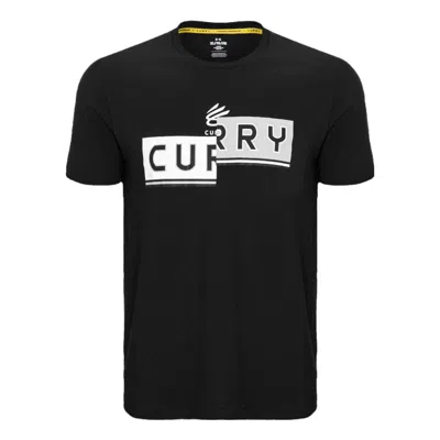 UNDER ARMOUR Under Armour Curry Logo T-shirt 'Black White'