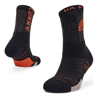 UNDER ARMOUR Under Armour Curry Playmaker Crew Socks 'Black Orange'
