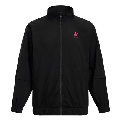 UNDER ARMOUR Under Armour Curry Tour Graphic Track Jacket 'Black Pink'