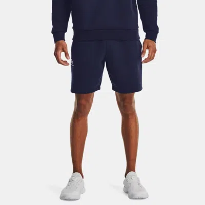 UNDER ARMOUR SHORT 20 CM UNDER ARMOUR ICON FLEECE POUR HOMME MIDNIGHT BLEU MARINE