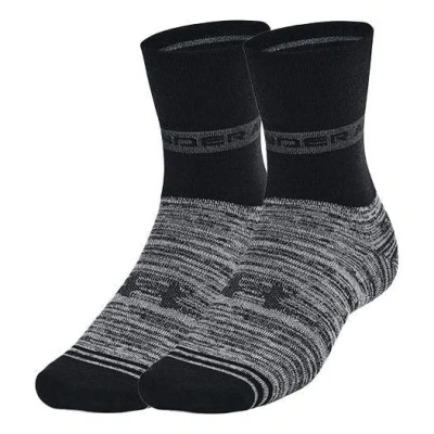 UNDER ARMOUR Under Armour Essential Hi Lo Socks 2-Pack 'Black'
