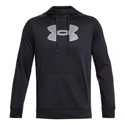 UNDER ARMOUR Under Armour Fleece Logo Hoodie 'Black Grey'