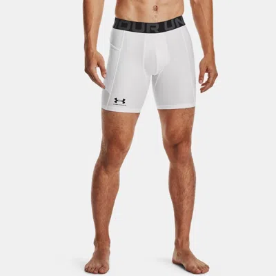 UNDER ARMOUR SHORT DE COMPRESSION HEATGEAR® 15 CM POUR HOMME BLANC