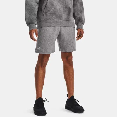 UNDER ARMOUR SHORT 25 CM UNDER ARMOUR RIVAL FLEECE POUR HOMME CASTLEROCK LIGHT HEATHER