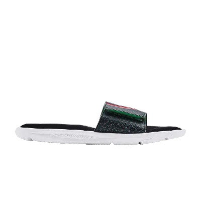 UNDER ARMOUR IGNITE 6 GRAPHIC STRAP SLIDE 'BLACK CERISE'
