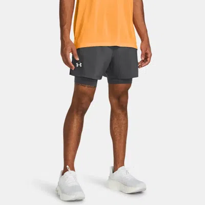 UNDER ARMOUR SHORT 2-EN-1 13 CM UNDER ARMOUR LAUNCH POUR HOMME CASTLEROCK