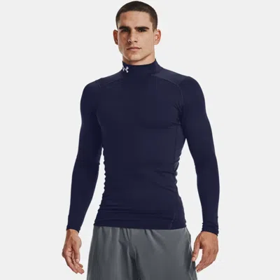 UNDER ARMOUR COLDGEAR® MEN'S COMPRESSION MOCK LONG SLEEVE MIDNIGHT NAVY