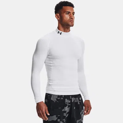 UNDER ARMOUR COLDGEAR® MEN'S COMPRESSION MOCK LONG SLEEVE WHITE