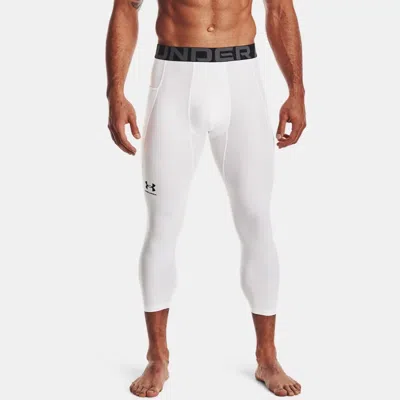 UNDER ARMOUR HEATGEAR® MEN'S ¾ LEGGINGS WHITE