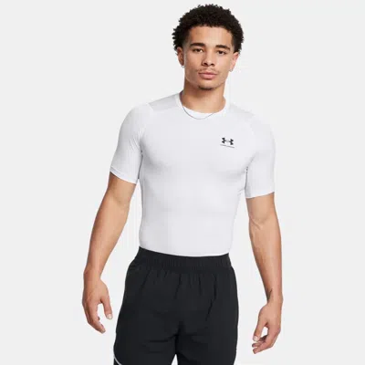 UNDER ARMOUR HEATGEAR® MEN'S COMPRESSION SHORT SLEEVE WHITE