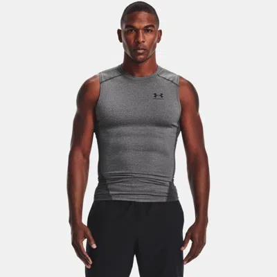 UNDER ARMOUR HEATGEAR® MEN'S COMPRESSION SLEEVELESS CARBON HEATHER