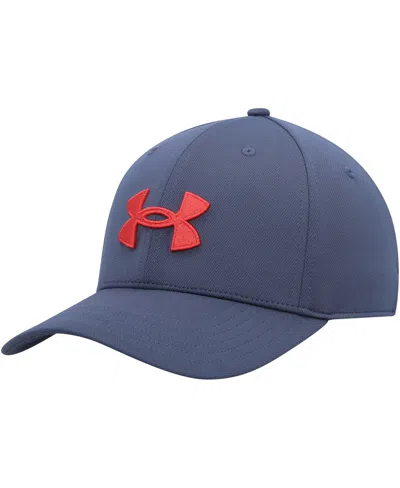 UNDER ARMOUR MEN'S UNDER ARMOUR BLUE BLITZING ADJUSTABLE HAT