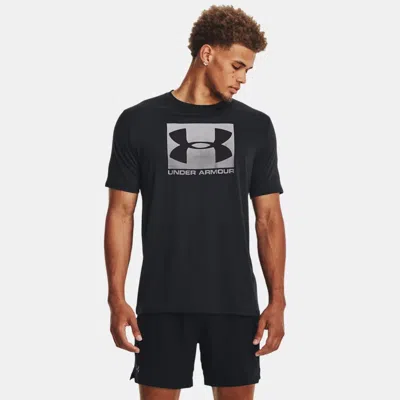 UNDER ARMOUR MEN'S  UNDER ARMOUR  BOXED SHORT SLEEVE T-SHIRT BLACK