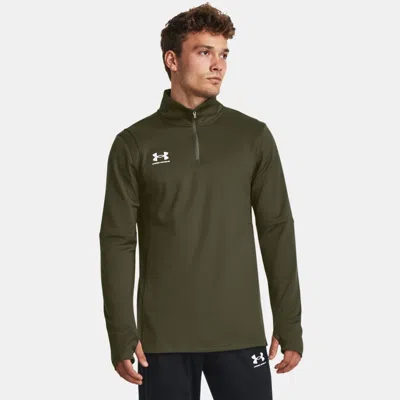 UNDER ARMOUR CHALLENGER MEN'S MIDLAYER MARINE OD GREEN