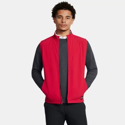 UNDER ARMOUR MEN'S  UNDER ARMOUR  DRIVE PRO STORM LIGHTWEIGHT INSULATED VEST RED