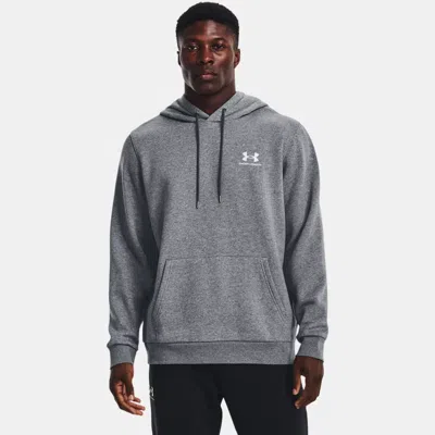 UNDER ARMOUR ICON FLEECE MEN'S HOODIE PITCH GRAY MEDIUM HEATHER
