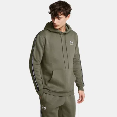 UNDER ARMOUR ICON FLEECE TAPING MEN'S HOODIE MARINE OD GREEN
