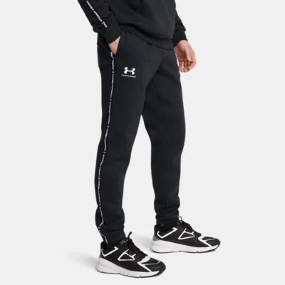 UNDER ARMOUR ICON FLEECE TAPING MEN'S JOGGERS BLACK