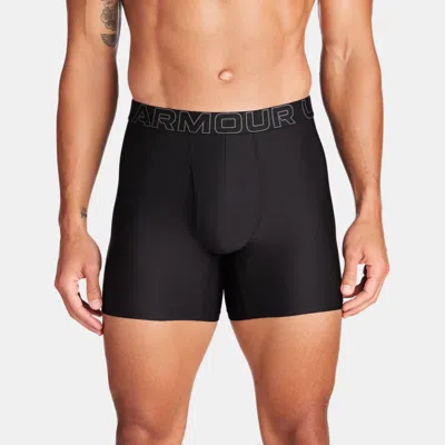 UNDER ARMOUR PERFORMANCE TECH™ MESH MEN'S 6" 3-PACK BOXERJOCK® BLACK