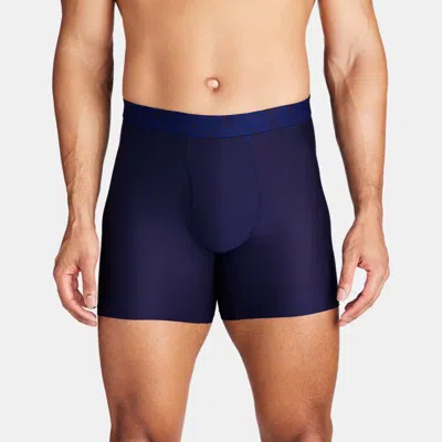 UNDER ARMOUR PERFORMANCE TECH™ MESH MEN'S 6" 3-PACK BOXERJOCK® MIDNIGHT NAVY