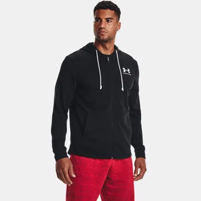 UNDER ARMOUR RIVAL TERRY MEN'S FULL-ZIP BLACK
