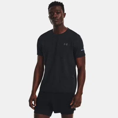 UNDER ARMOUR SEAMLESS STRIDE MEN'S SHORT SLEEVE BLACK
