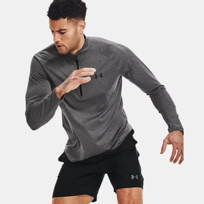 UNDER ARMOUR TECH™ MEN'S ½ ZIP LONG SLEEVE CARBON HEATHER
