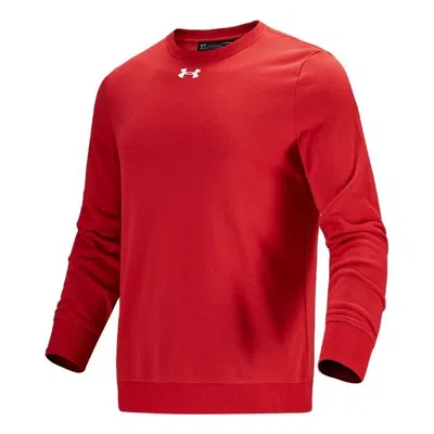 UNDER ARMOUR Men's Under Armour Training Sports Knit Round Neck Pullover Red