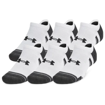 UNDER ARMOUR MENS UNDER ARMOUR PERF TECH 6 PACK NO SHOW SOCKS
