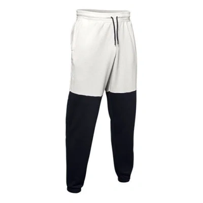 UNDER ARMOUR Under Armour Overtime Pique Fleece Pants 'White Black'