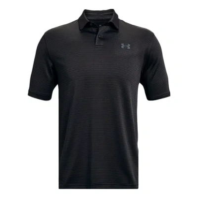 UNDER ARMOUR Under Armour Performance Stripe Polo Shirt 'Black'