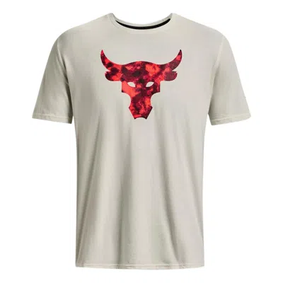 UNDER ARMOUR Under Armour Project Rock Brahma Bull Short Sleeve T-shirt 'Beige Black'