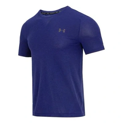 UNDER ARMOUR Under Armour Rush Seamless Legacy Tee 'Dark Blue'