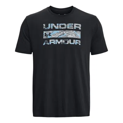 UNDER ARMOUR Under Armour Stacked Logo Fill T-Shirt 'Black Steel'