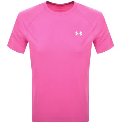 UNDER ARMOUR UNDER ARMOUR TECH T SHIRT PINK