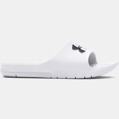 UNDER ARMOUR CORE PTH UNISEX SLIDES WHITE