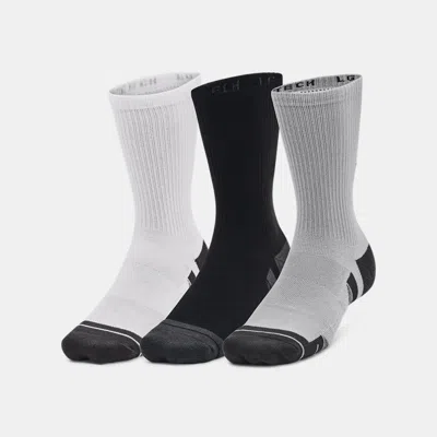 UNDER ARMOUR PERFORMANCE TECH™ UNISEX 3-PACK CREW SOCKS MOD GRAY
