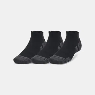 UNDER ARMOUR PERFORMANCE TECH™ UNISEX 3-PACK LOW CUT SOCKS BLACK