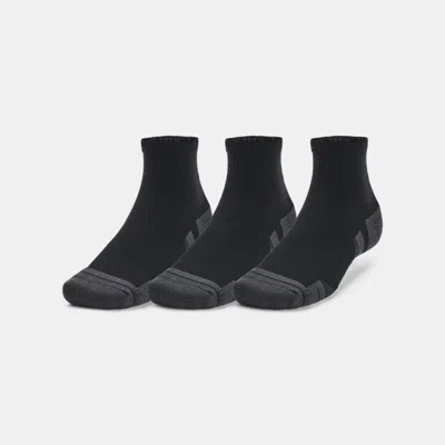 UNDER ARMOUR PERFORMANCE TECH UNISEX 3-PACK Q UNDER ARMOUR RTER SOCKS BLACK