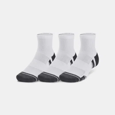 UNDER ARMOUR PERFORMANCE TECH UNISEX 3-PACK Q UNDER ARMOUR RTER SOCKS WHITE