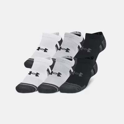 UNDER ARMOUR PERFORMANCE TECH™ UNISEX 6-PACK NO SHOW SOCKS MOD GRAY